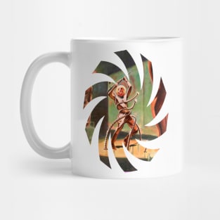 Retro Alien Robotics Mecha Mug